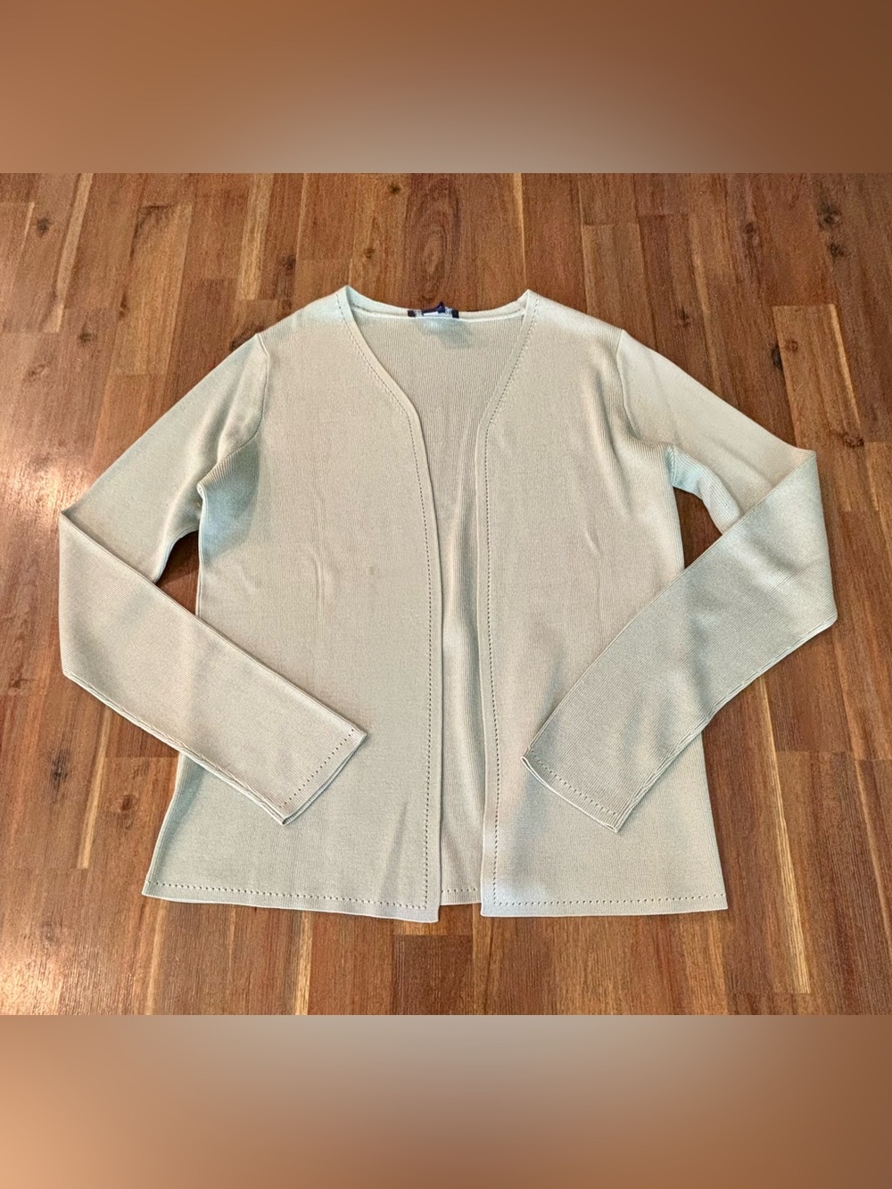 Ann Taylor Light Mint Open-Front Women's Sweater Cardigan